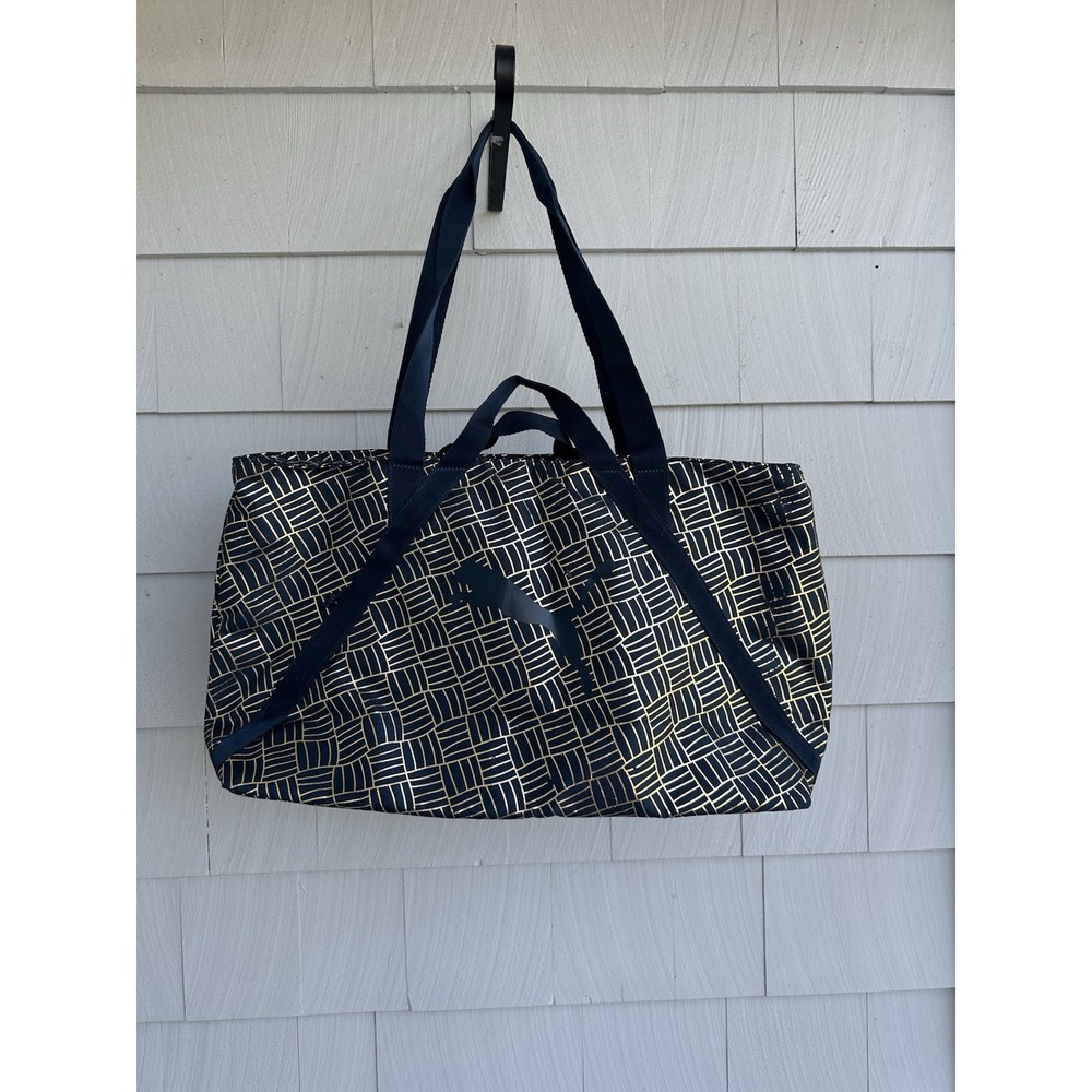 Puma Navy w/ Gold Duffle Gym Bag, Zip Close Shoulder Handles